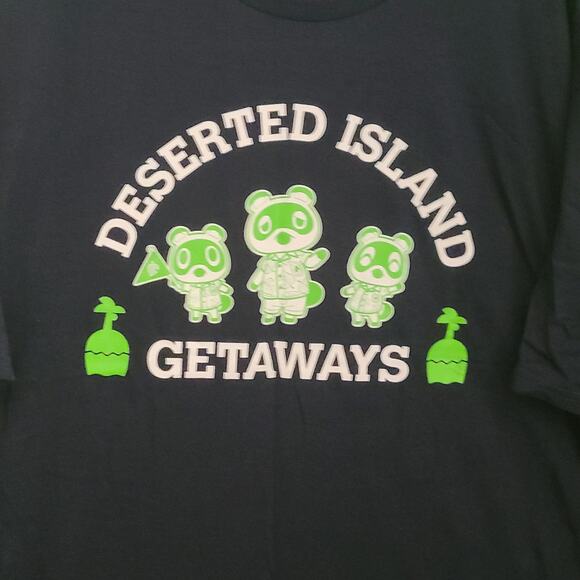 Nintendo Animal Crossing Deserted Island Getaways T Shirt XXL - Picture 2 of 5